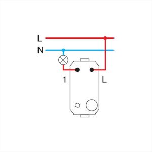 ΔΙΑΚΟΠΤΗΣ ΑΠΛΟΣ 16AX 250V 1M IW TEM MODUL - 15417