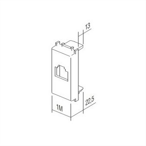 ΠΛΑΚΙΔΙΟ ΓΙΑ KEYSTONE PW TEM MODUL - 24352