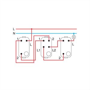 ΔΙΑΚΟΠΤΗΣ ΜΕΣΑΙΟΣ ΑΛΕΡΕΤΟΥΡ 16AX 250V 1M PW TEM MODUL - 15224