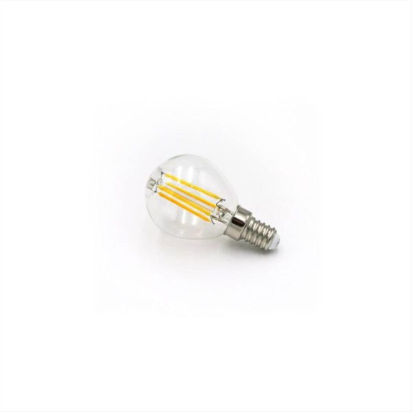 ΛΑΜΠΑ LED Ε14 ΣΦΑΙΡΙΚΗ 6W 4000Κ FILAMENT CRI90 ADELEQ - 13-141161