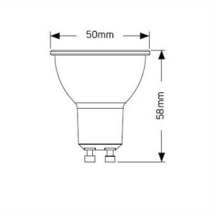 ΛΑΜΠΑ LED GU10 5W 3000Κ 42V GEYER - LHGW5-42
