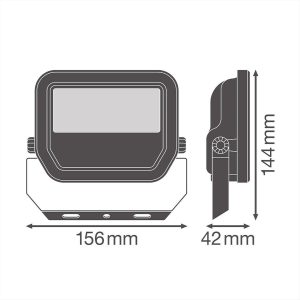 ΠΡΟΒΟΛΕΑΣ LED 17W 6500K ΜΑΥΡΟΣ LEDVANCE - 305863