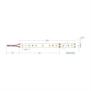 ΤΑΙΝΙΑ LED 11.4W 6000Κ IP20 24V 60LED/M TORA CUBALUX (τεμ) - 500065