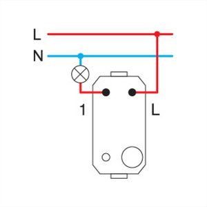 ΜΠΟΥΤΟΝ 16A 250V 1M SB TEM MODUL - 15244