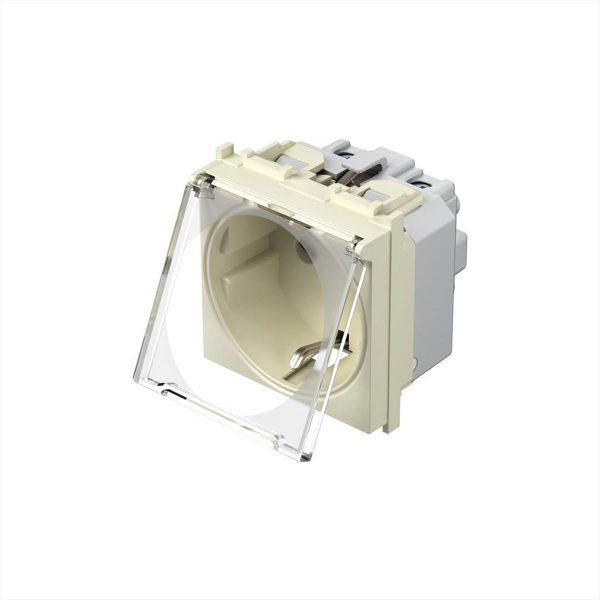 ΠΡΙΖΑ ΣΟΥΚΟ ΜΕ ΚΑΛΥΜΜΑ ΔΙΑΦΑΝΟ 16A 250V 2M IW TEM MODUL - 17832