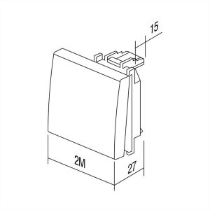 ΠΛΗΚΤΡΟ 2M ΕΝΔΕΙΞΗ ΦΩΣ PW TEM MODUL - 31295
