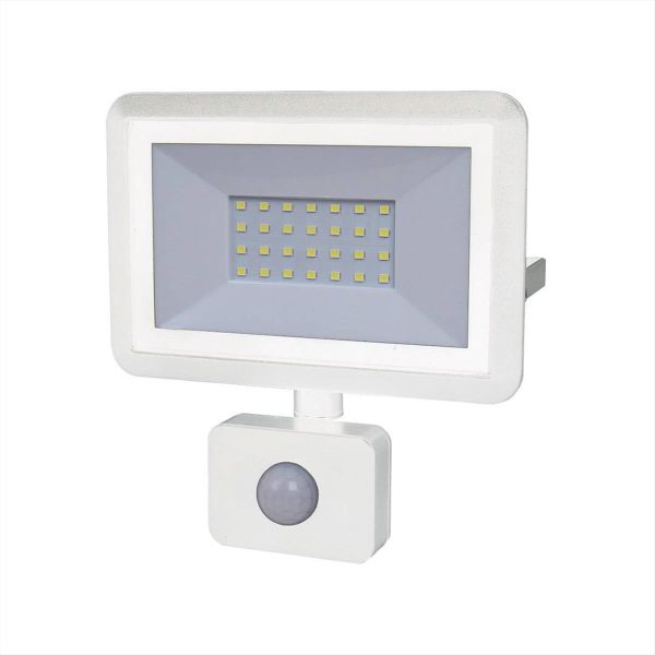 ΠΡΟΒΟΛΕΑΣ LED 30W 6500K ΜΕ ΑΝΙΧΝΕΥΤΗ ΚΙΝΗΣΗΣ ΛΕΥΚΟΣ COM - 08.61030
