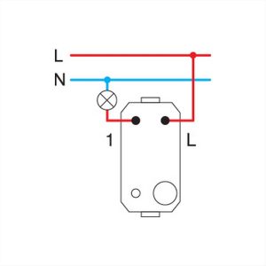 ΜΠΟΥΤΟΝ 16A 250V 1M ES TEM MODUL - 15433