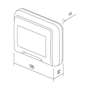 ΕΠΙΦΑΝΕΙΑΚΟ ΚΟΥΤΙ CUBO IP55 3M GY TEM MODUL - 31638