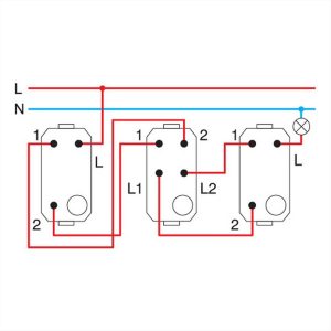 ΔΙΑΚΟΠΤΗΣ ΜΕΣΑΙΟΣ ΑΛΕΡΕΤΟΥΡ 16AX 250V 1M SB TEM MODUL - 15241
