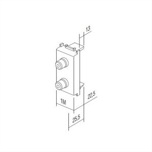 ΠΡΙΖΑ ΗΧΟΥ 2 RCA 1M ES TEM MODUL - 17841