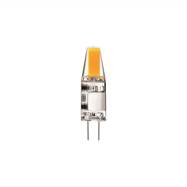 ΛΑΜΠΑ LED G4 2W 6500Κ COB ΣΙΛΙΚΟΝΗΣ 12V EUROLAMP - 147-77600