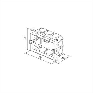 ΚΟΥΤΙ ΤΟΙΧΟΥ 3M TEM MODUL - 15234