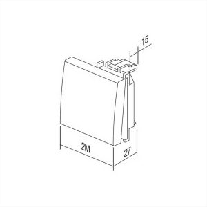 ΠΛΗΚΤΡΟ ΜΕ ΕΠΙΓΡΑΦΗ 2M IW TEM MODUL - 31753