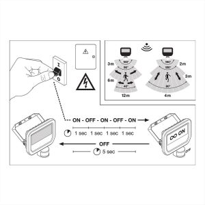 ΠΡΟΒΟΛΕΑΣ LED 20W 4000K ΜΕ ΑΝΙΧΝΕΥΤΗ ΚΙΝΗΣΗΣ ΜΑΥΡΟΣ LEDVANCE - 460959