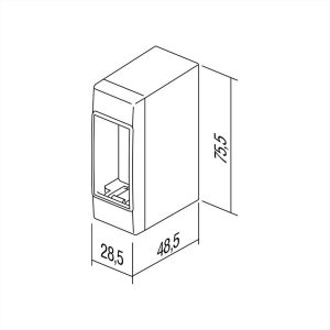 ΚΟΥΤΙ ΕΞΩΤΕΡΙΚΟ CUBO IP20 1M PW TEM MODUL - 31905
