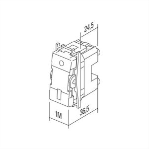 ΜΠΟΥΤΟΝ ΜΗΧΑΝΙΣΜΟΣ 16A 250V 1M TEM MODUL - 31340
