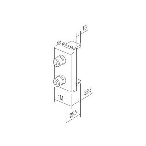 ΠΡΙΖΑ ΗΧΟΥ 2 RCA 1M SB TEM MODUL - 17696