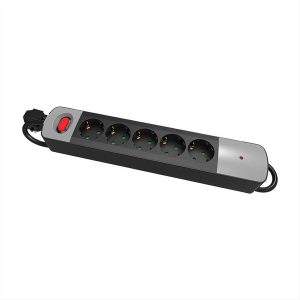 ΠΟΛΥΠΡΙΖΟ 5 ΘΕΣΕΩΝ ΜΕ ΚΑΛΩΔΙΟ 3*1.5mm 1.5m ΜΕ ΔΙΑΚΟΠΤΗ ΚΑΙ ΠΡΟΣΤΑΣΙΑ COM - 03.50111