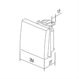 ΠΛΗΚΤΡΟ 2M ΕΝΔΕΙΞΗ ΚΟΥΔΟΥΝΙ PW TEM MODUL - 31296