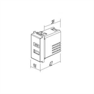 ΤΡΟΦΟΔΟΤΙΚΟ USB 5V 3A 1M PW TEM MODUL - 38004