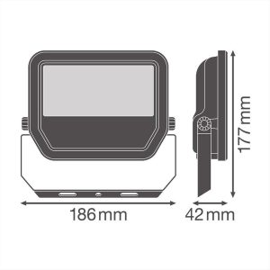 ΠΡΟΒΟΛΕΑΣ LED 30W 6500K ΜΑΥΡΟΣ LEDVANCE - 421189