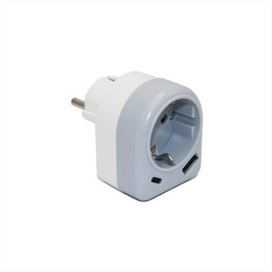 ΑΝΤΑΠΤΟΡΑΣ ΣΟΥΚΟ ΣΕ ΣΟΥΚΟ ΘΗΛΥΚΟ ΜΕ USB ΚΑΙ TYPE C ΘΥΡΕΣ ADELEQ - 15-880