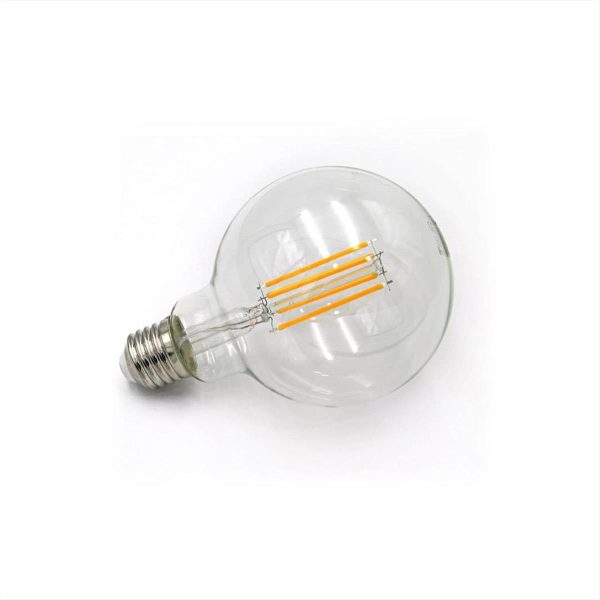 ΛΑΜΠΑ LED Ε27 G95 8W 3000Κ FILAMENT CRI90 ADELEQ - 13-271100800