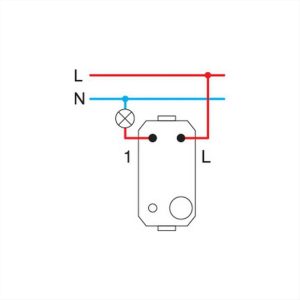 ΔΙΑΚΟΠΤΗΣ ΑΠΛΟΣ 16AX 250V 1M SB TEM MODUL - 15239