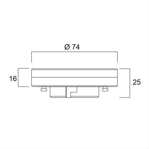 ΛΑΜΠΑ LED GX53 6.5W 3000Κ FROSTED SYLVANIA - 0029696