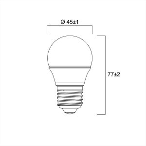 ΛΑΜΠΑ LED Ε27 ΣΦΑΙΡΙΚΗ 6.5W 2700Κ SYLVANIA - 0029631