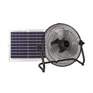 ΑΝΕΜΙΣΤΗΡΑΣ ΔΑΠΕΔΟΥ Φ37 15W ΕΠΑΝΑΦΟΡΤΙΖΟΜΕΝΟΣ ΜΕ ΗΛΙΑΚΟ ΠΑΝΕΛ EUROLAMP - 300-21505