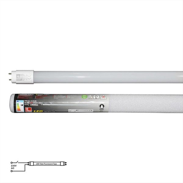 ΛΑΜΠΑ LED Τ8 120CM 18W 4000Κ 1 ΑΚΡΟΥ ADELEQ - 13-01181