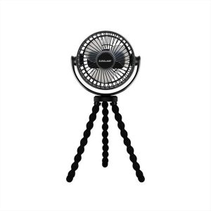 ΑΝΕΜΙΣΤΗΡΑΣ ΜΙΝΙ ΜΑΥΡΟΣ Φ12 5W ΜΕ ΤΡΙΠΟΔΟ EUROLAMP - 300-20503