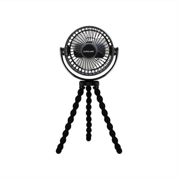 ΑΝΕΜΙΣΤΗΡΑΣ ΜΙΝΙ ΜΑΥΡΟΣ Φ12 5W ΜΕ ΤΡΙΠΟΔΟ EUROLAMP - 300-20503