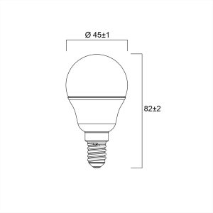 ΛΑΜΠΑ LED Ε14 ΣΦΑΙΡΙΚΗ 6.5W 2700Κ SYLVANIA - 0029630