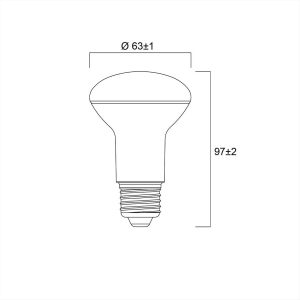 ΛΑΜΠΑ LED Ε27 R63 7W 3000Κ SYLVANIA - 0029208