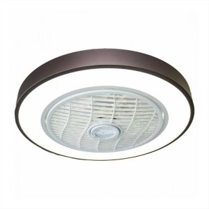ΑΝΕΜΙΣΤΗΡΑΣ ΠΛΑΦΟΝΙΕΡΑ 35W CCT DIMMABLE ΚΑΦΕ LINEME MARIN - 02-00166
