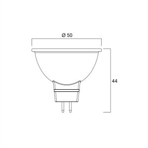 ΛΑΜΠΑ LED MR16 4.3W 3000Κ 36° 12V SYLVANIA - 0029227
