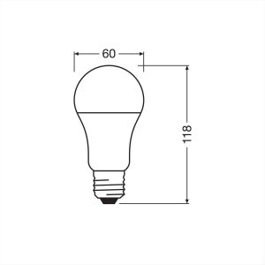 ΛΑΜΠΑ LED Ε27 13W 2700Κ LEDVANCE - 048906