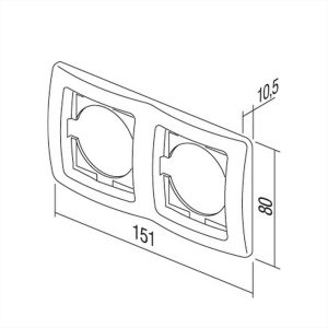 ΠΛΑΙΣΙΟ 2Θ ΟΡΙΖΟΝΤΙΟ IW TEM EKONOMIK - 24156