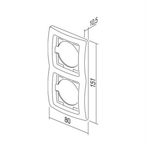 ΠΛΑΙΣΙΟ 2Θ ΚΑΘΕΤΟ PW TEM EKONOMIK - 24155