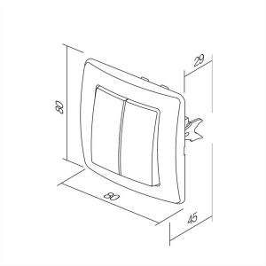 ΜΠΟΥΤΟΝ ΡΟΛΛΩΝ 10A PW NT 09 TEM EKONOMIK - 15314