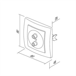 ΠΡΙΖΑ ΗΧΟΥ 2*RCA IW TEM EKONOMIK - 17784