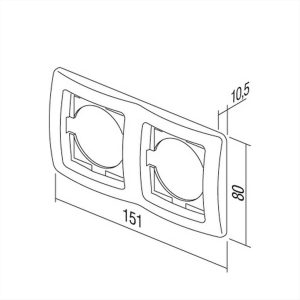 ΠΛΑΙΣΙΟ 2Θ ΟΡΙΖΟΝΤΙΟ ES TEM EKONOMIK - 24401