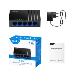 ETHERNET SWITCH GIGABIT 5 PORT CUDY GS105D - CD-GS105D