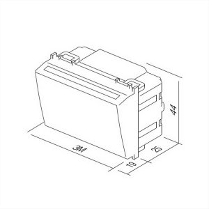 ΚΑΡΤΟΔΙΑΚΟΠΤΗΣ ΒΑΣΙΚΟΣ 3Α 3M PW TEM MODUL - 15489