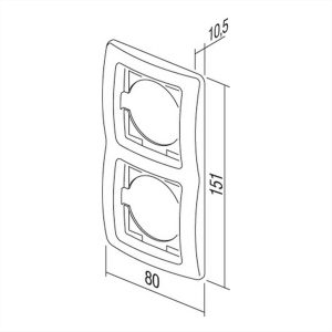 ΠΛΑΙΣΙΟ 2Θ ΚΑΘΕΤΟ NB TEM EKONOMIK - 26160