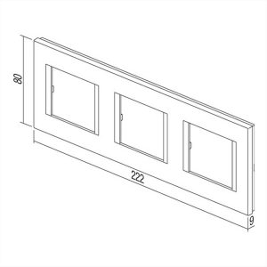 ΠΛΑΙΣΙΟ LINE 3*2M PW TEM MODUL - 24250
