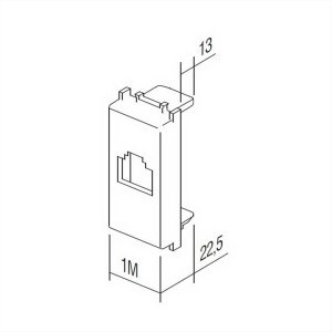 ΠΛΑΚΙΔΙΟ KS UNIVERSAL 1M SB TEM MODUL - 31866